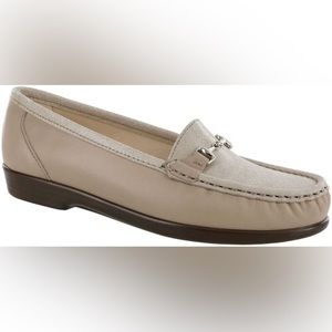 𝅺SAS Tripad Metro Slip On Loafer Taupe Linen Web 8W